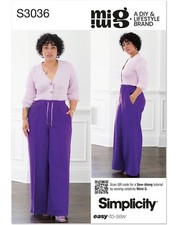 Simplicity Schnittmuster Damen Jogginghose 3036.K5 Gr. 34-42