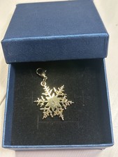 YSL * Schneeflocke * gold Charm Anhänger * Yves Saint Laurent ****