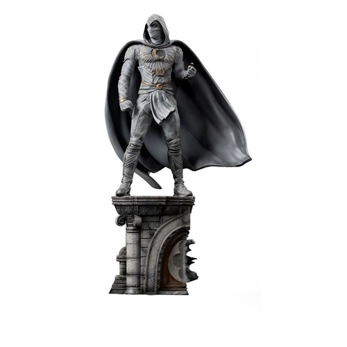 Moon knight art - moon, statue