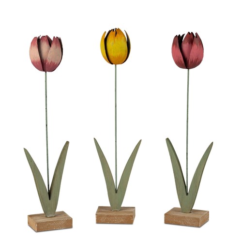 3er set deko tulpen - deko, auf