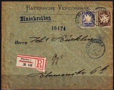 1902 eingeschr. Bankbrief
