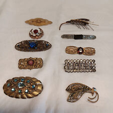 Alter Modeschmuck, 10 Broschen, Nadeln 1920- 30er Jahre