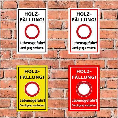 Schild wald holzfällung - schild,
