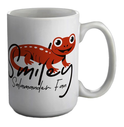 Axolotl smiley salamander fan - smiley,