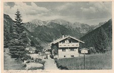 Ansichtskarte Hindelang, Bergwirtschaftshaus zum Horn im Allgäu, 1928, Bayern