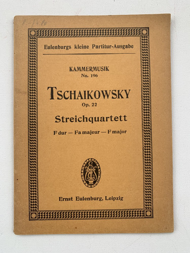 Noten tschaikowski opus 22 - tschaikowski.,