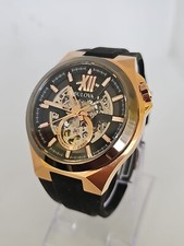Bulova Maquina Roségold Skelett Automatik Uhr für Herren