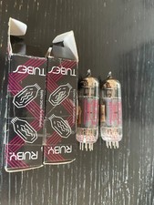 Zwei EL84 Ruby Tubes, matched pair, NOS für VOX Röhrenverstärker