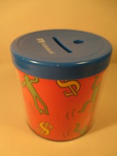 Keith Haring Kunst Volksbank Spardose 80er Jahre