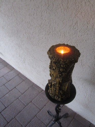 Geschmiedeter kerzenständer - geschmiedeter,