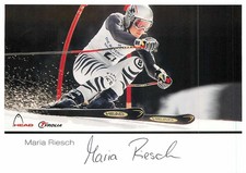 Maria Riesch Autogrammkarte