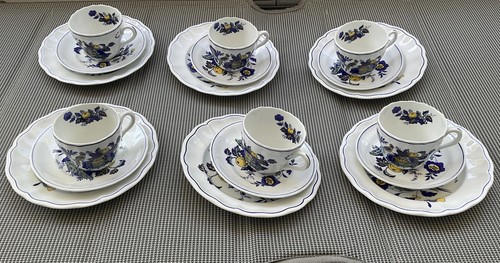 Spode blue bird - 6, x