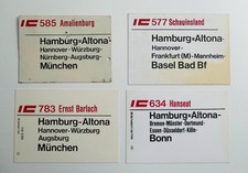 Konvolut zuglaufschild ic - 4x,