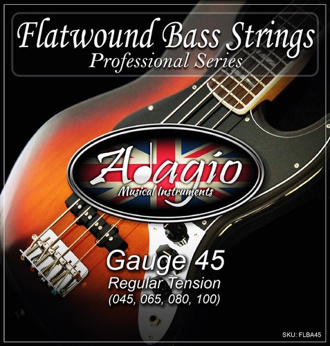 Flatwound bassgitarrensaiten - flatwound,