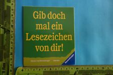 Alter Aufkleber Comic Cool Sprüche Literatur GIB DOCH MAL EIN LESEZEICHEN VON...