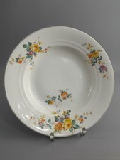 Porzellanteller Landhaus florales Muster alt antik Goldrand Porzellan Geschirr !