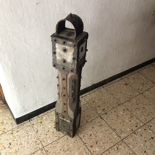 Opferstock eiche geschmiedet - opferstock,