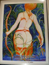 Ernst Fuchs, Leinwandbild mit