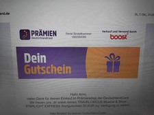 TRAVELCIRCUS Musical & Show STARLIGHT EXPRESS Wertgutschein 50 EUR