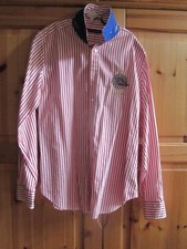 Ralph Lauren -  Bluse - klassische Hemdbluse - M - Rotweiß gestreift