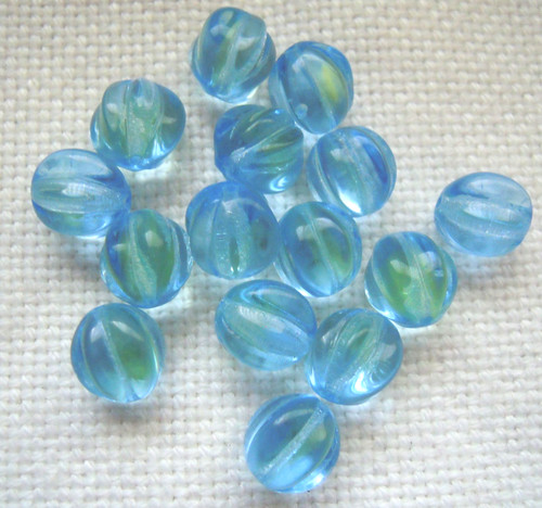 Uranglas perlen blau dm - , -perlen