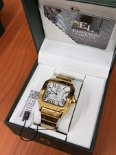 Stahl Uhr Gold Neu Mit Box Und