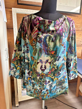 Tunika Bluse indische leichte reine Baumwolle 40/42 caromoda Design Handmade