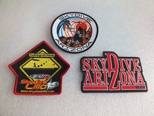 Konvolut - 3 Aufnäher SKYDIVE ARIZONA  und LILLO - Fallschirmspringen