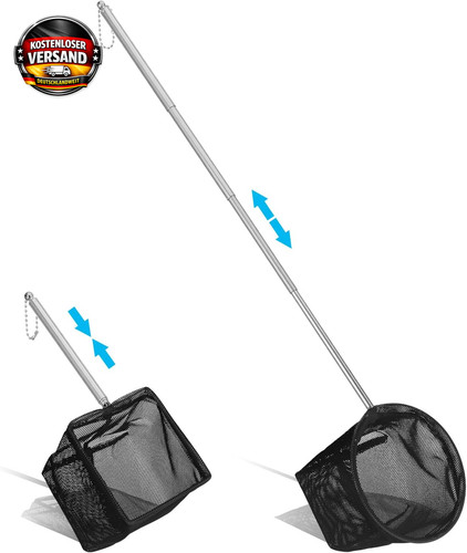 Aquarium kescher set - kescher, 2-in-1