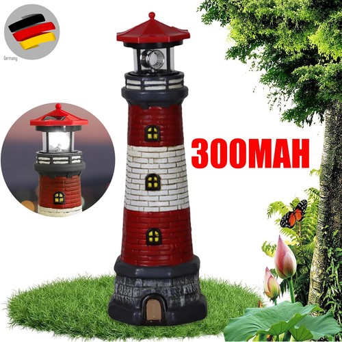Xxl leuchtturm solar roter - -,