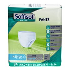 84x Soffisof Pants Plus Größe M und L - Windeln für Erwachsene Inkontinenz Pant