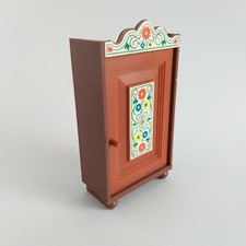 Puppenhaus Miniatur Spielzeug Möbel Kunststoff Kleiderschrank für Puppenkleidung Vintage