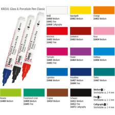 Kreul Porzellanmaler Glasmalstift Porzellanmalstift Pen Classic deckend 160°C