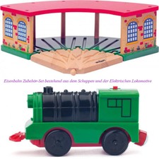 HOLZ EISENBAHN ZUBEHÖR SET