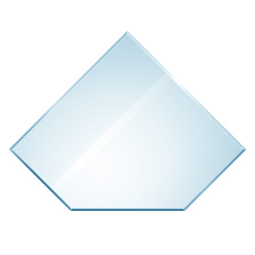 Kamin glasplatte diamant - glasplatte, inkl