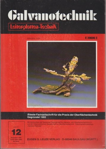 Galvanotechnik band - galvanotechnik.,