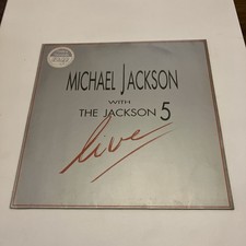 Michael Jackson With The Jackson 5 - Live! - Org UK/EU RE Vinyl LP  1988