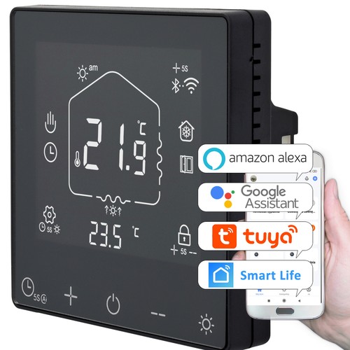 Thermostat wifi schwarz tuya - wifi,
