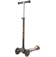 Maxi Micro DELUXE Black Tretroller Kinder Scooter Schwarz 5-12 Jahre Neu