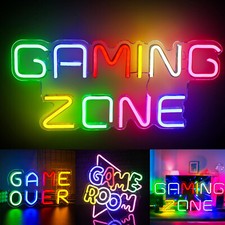 Gaming Zone Neon Schild Gaming