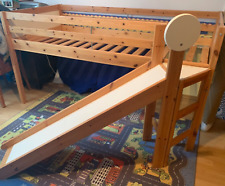 Ikea VRADAL Halbhohes Kinder-Hochbett 90x200 Holz mit Rutsche/Leiter Kinderbett