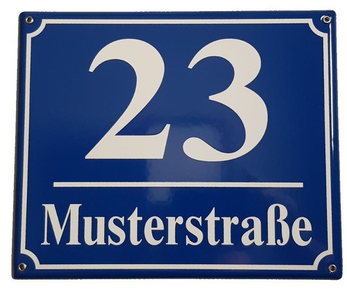 Hausnummernschild 300 250mm - hausnummernschild,