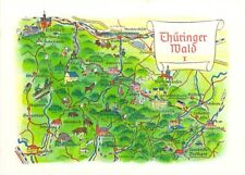 Thüringer Wald AK Friedrichroda Brotterode Eisenach DDR Landkarte Map Nr.8014