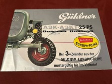GÜLDNER Prospekt 1950er A3K -A3KT 25PS Burgund Original