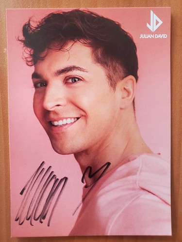Autogrammkarte julian david - julian,