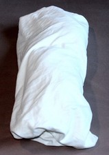 QVC WINTERENGEL 1 SPANNBETTLKAKEN MIKROFASER FLANELL - WEISS- GEBRAUCHT