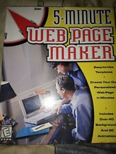 5-MINUTE WEB PAGE MAKER, Windows 98+95