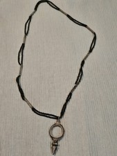 Ethno Halskette mit großem Anhänger – Tribal Schmuck / Handarbeit – ca. 40 cm