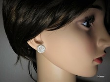 Gehämmert Ohrringe aus 925