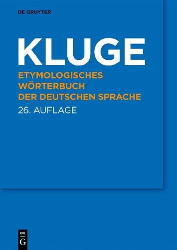 Etymologisches wörterbuch der - etymologisches,